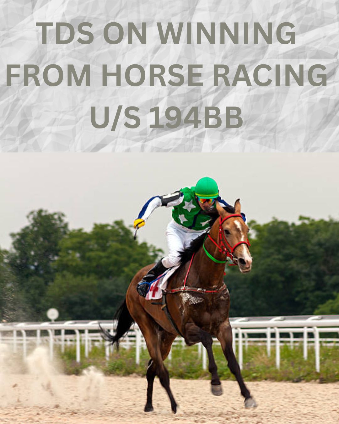 TDS U/S 194BB: TDS ON WINNINGS FROM HORSE RACES & ITS APPLICABILITY